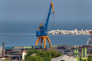 عرشه 35t جرثقیل جرثقیل کانتینر بندر